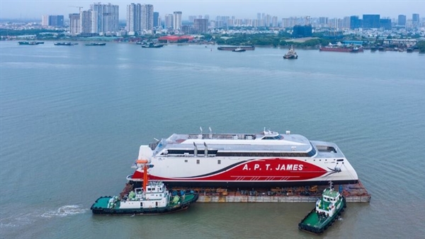 Austal launches first vessel at Vietnam shipyard