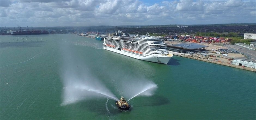 MSC Virtuosa arrives in Southampton for maiden season