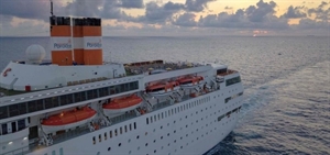 Bahama Paradise Cruise Line’s Grand Classica enters dry dock