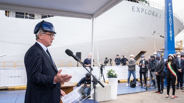 Explora Journeys floats out first ship at Fincantieri shipyard