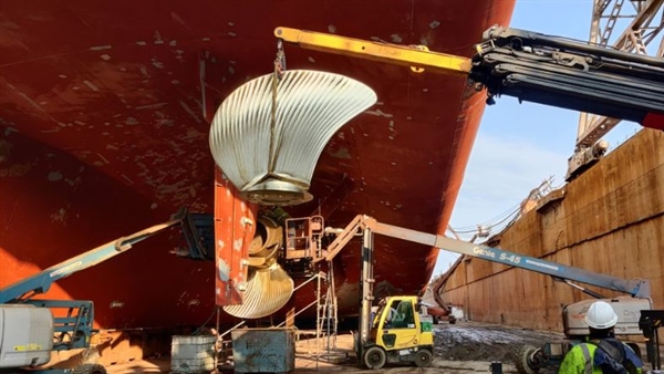 Propeller blade upgrade cuts Stena Danica fuel consumption