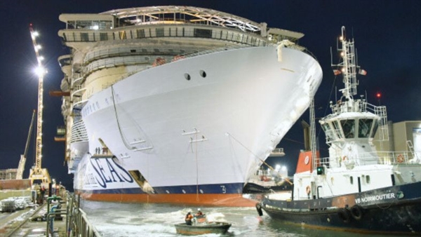 Royal Caribbean’s Utopia of the Seas floats out in France