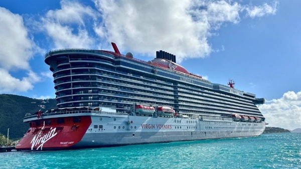 Virgin Voyages’ Valiant Lady makes maiden call to British Virgin Islands