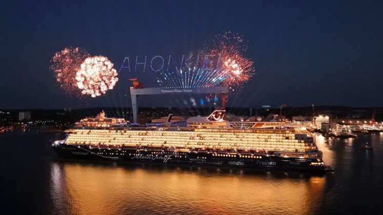 Mein Schiff 7 christened by TUI Cruises in Germany