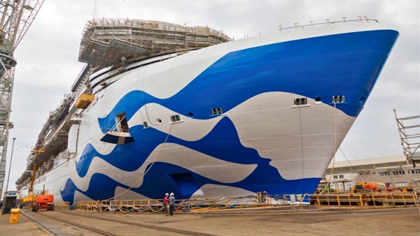 Princess Cruises and Fincantieri float out Star Princess in Italy