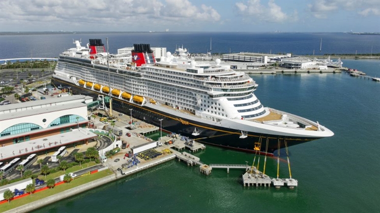 Disney Treasure arrives in Port Canaveral ahead of maiden voyage