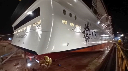 MSC Grandiosa returns to service following refurbishment in Malta