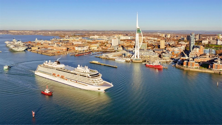 Viking Vela kicks off Portsmouth’s cruise season with first UK port call