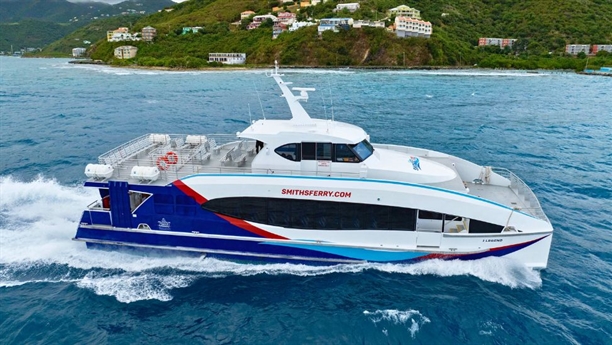 New Incat-designed ferry begins operating between US Virgin Islands and British Virgin Islands