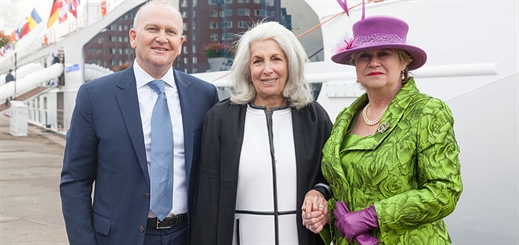 Princess Anita von Hohenberg christens SS Maria Theresa