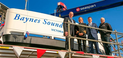 BC Ferries names new cable ferry at Seaspan Vancouver Shipyards