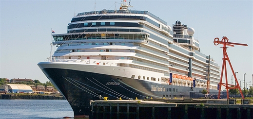 Eurodam visits the Port of Tyne for the first time since 2012