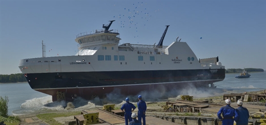 Damen Shipyards Galati launches MV Legionnaire in Romania