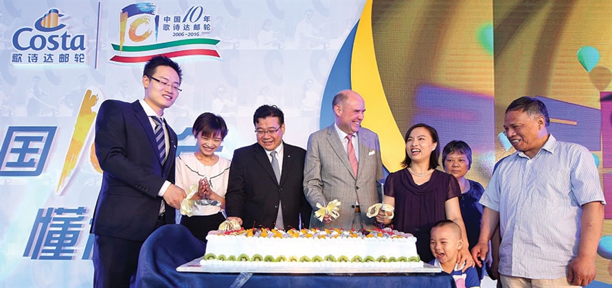 Costa Asia celebrates ten years of cruising in China