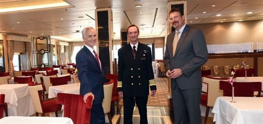 Queen Mary 2 emerges from drydock with new interiors