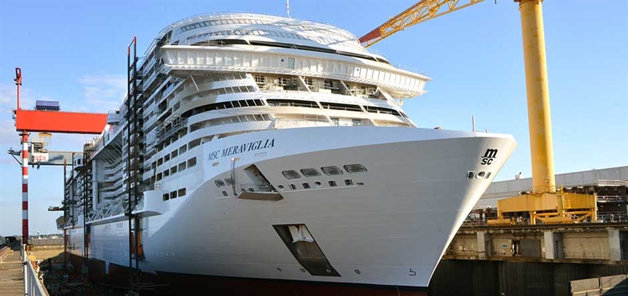 MSC Meraviglia floats out at STX France