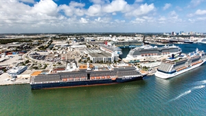 Welcoming new ships at Port Everglades