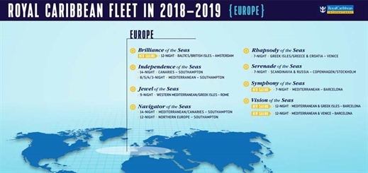 Symphony of the Seas to debut in the Mediterranean in April 2018