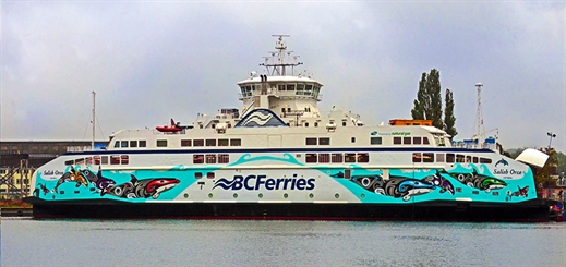 BC Ferries to start operating first dual-fuel ferry on 16 May