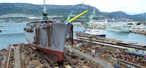 Brodosplit floats out Flying Clipper at its yard in Croatia