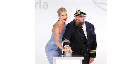 Lena Gercke names AIDAperla in Palma de Mallorca