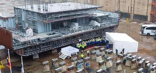 Meyer Turku lays keel for new Mein Schiff 2