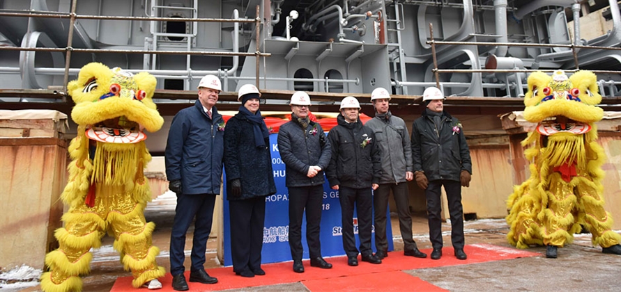 Avic Weihai Shipyard Lays Keel For First Of Stena Lines New Vessels 9080