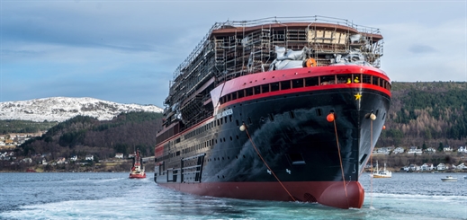 Kleven Yard floats out Roald Amundsen in Norway