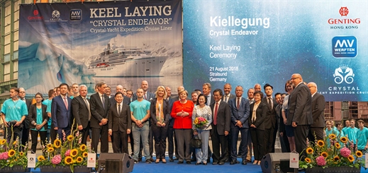 MV Werften lays keel for new Crystal Endeavor