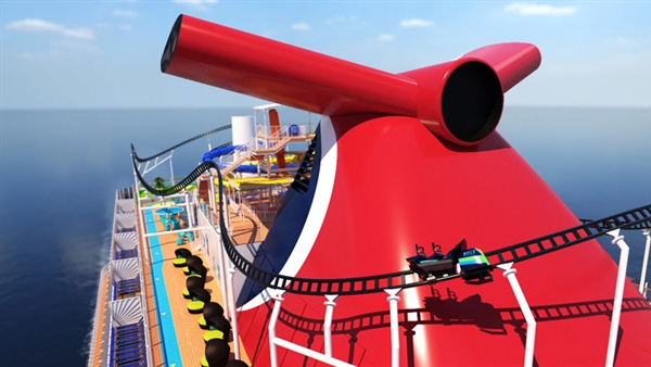 Carnival Cruise Line to launch first-ever roller coaster at sea