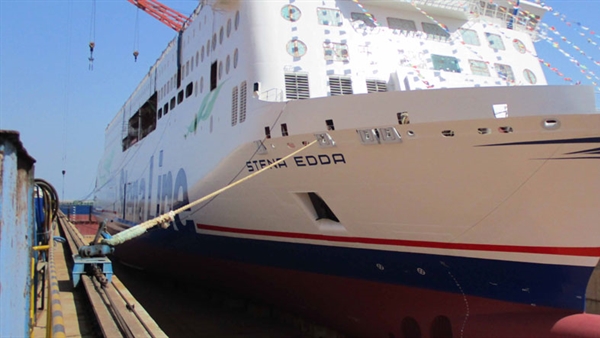 Stena Line floats out Stena Edda at Avic Weihai Shipyard