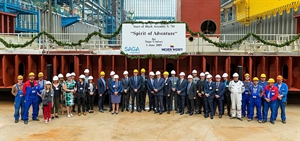 Spirit of Adventure starts to take shape at Meyer Werft