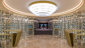 What leads to interior designers creating a masterpiece on a ship?