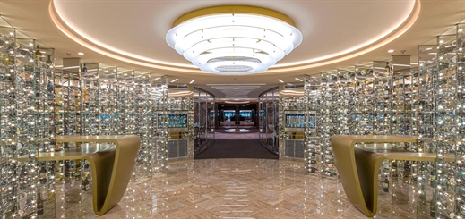 What leads to interior designers creating a masterpiece on a ship?