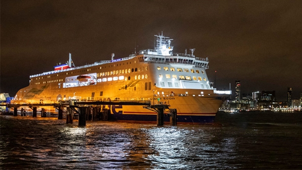 Stena Edda sails maiden voyage across the Irish Sea