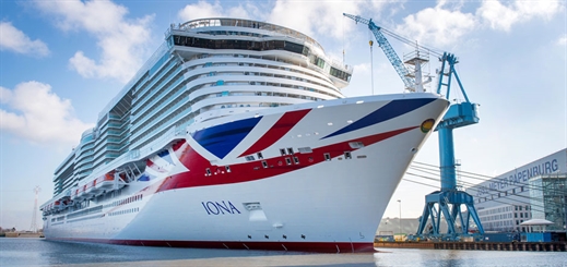 Iona leaves Meyer Werft shipyard for sea trials