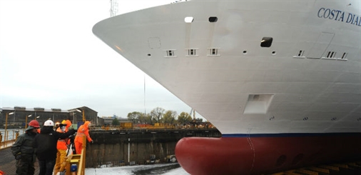 Costa Diadema leaves drydock