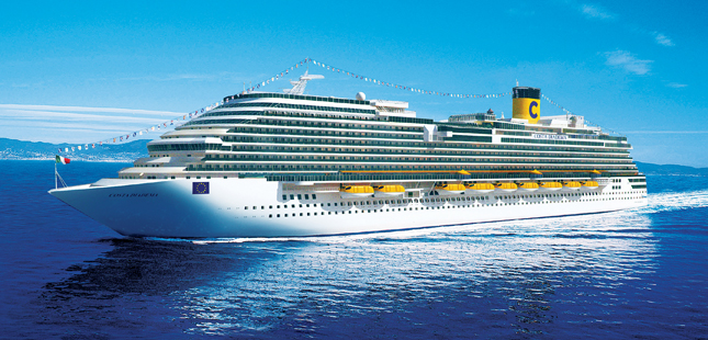 Costa Diadema heads to Italy