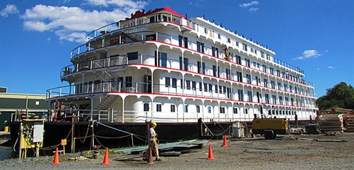 Paddlewheeler nears completion 