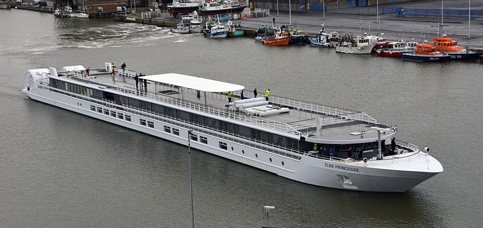 Construction Of MS Elbe Princesse II Begins At STX Shipyard