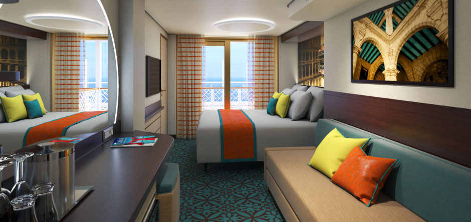 New stateroom designs on Carnival’s Mardi Gras