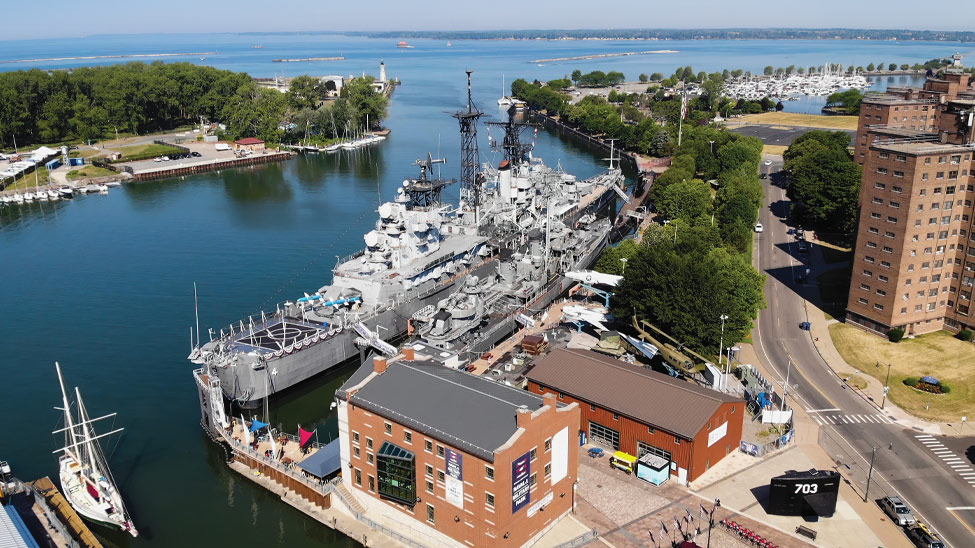 Buffalo in New York City offers multiple attractions, including the Buffalo Naval Park museum, where cruise guests can explore four decommissioned naval ships