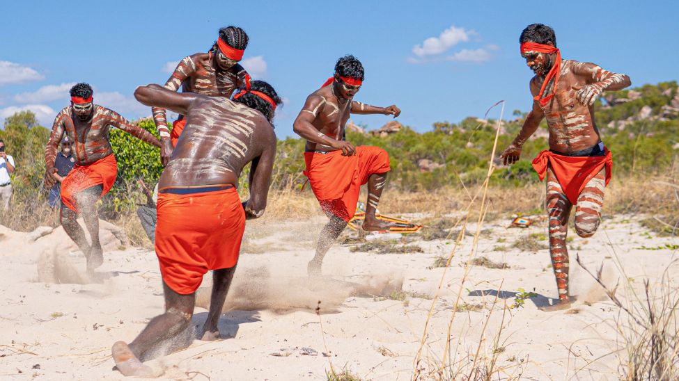 Seabourn Pursuit naming ceremony Ngula Jar Island Australia