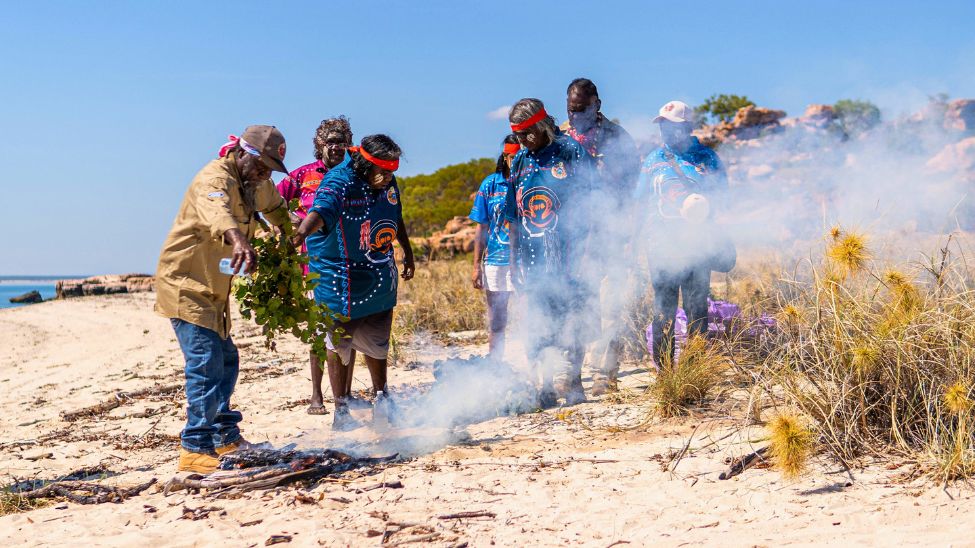 Seabourn Pursuit naming ceremony Ngula Jar Island Australia