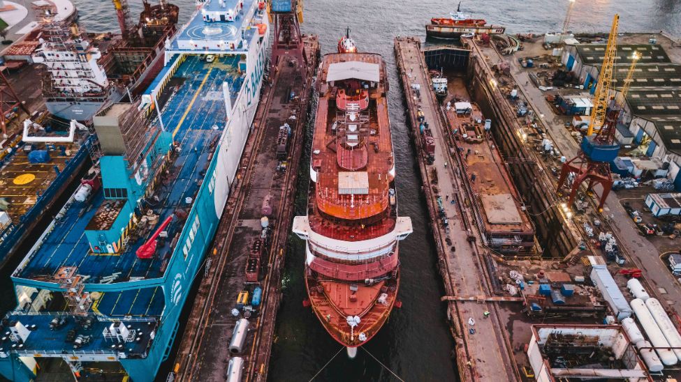 Windstar Cruises Star Seeker float out